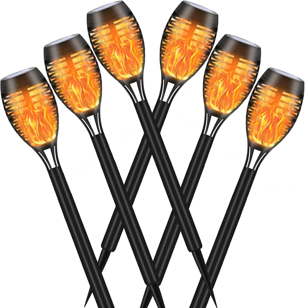 12 Pack Solar Torch Light with Flickering Flame C555639