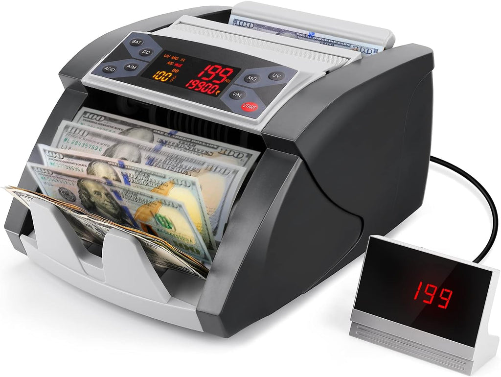 Money Counter Machine with UV/MG/IR/DD Counterfeit Detection A2568