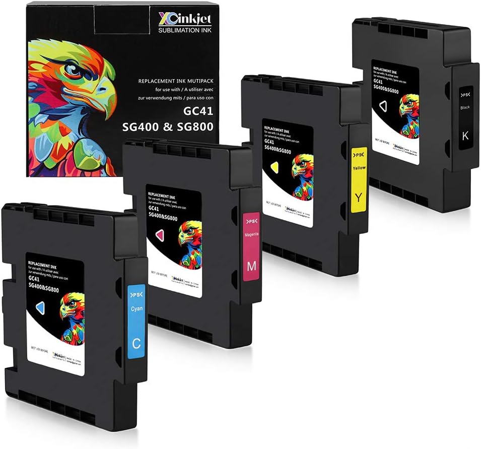 Sublimation Ink Cartridge 4-Pack for SG400 SG800 Printer L2921