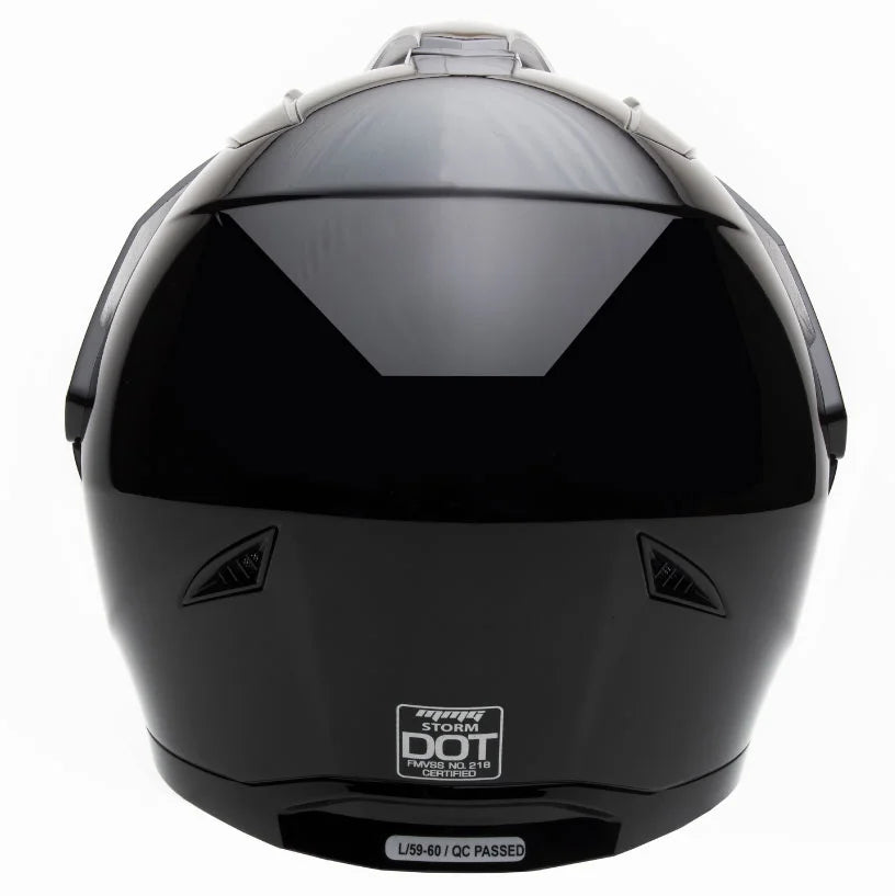 Gloss Black Full-Face Motorcycle Helmet D426146