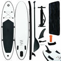 Inflatable Paddleboard Set Black and White B536