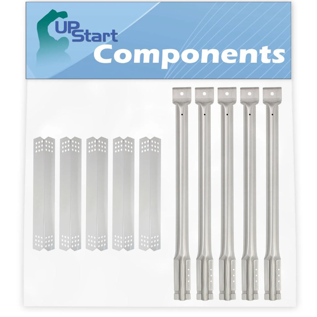 5-Pack Stainless Steel BBQ Grill Flame Tamer & Tube Burner Replacement Parts S44023