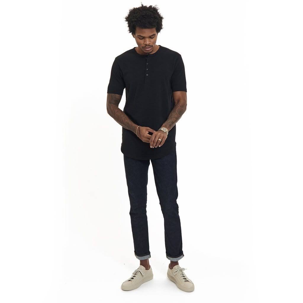 White Scallop Henley I786