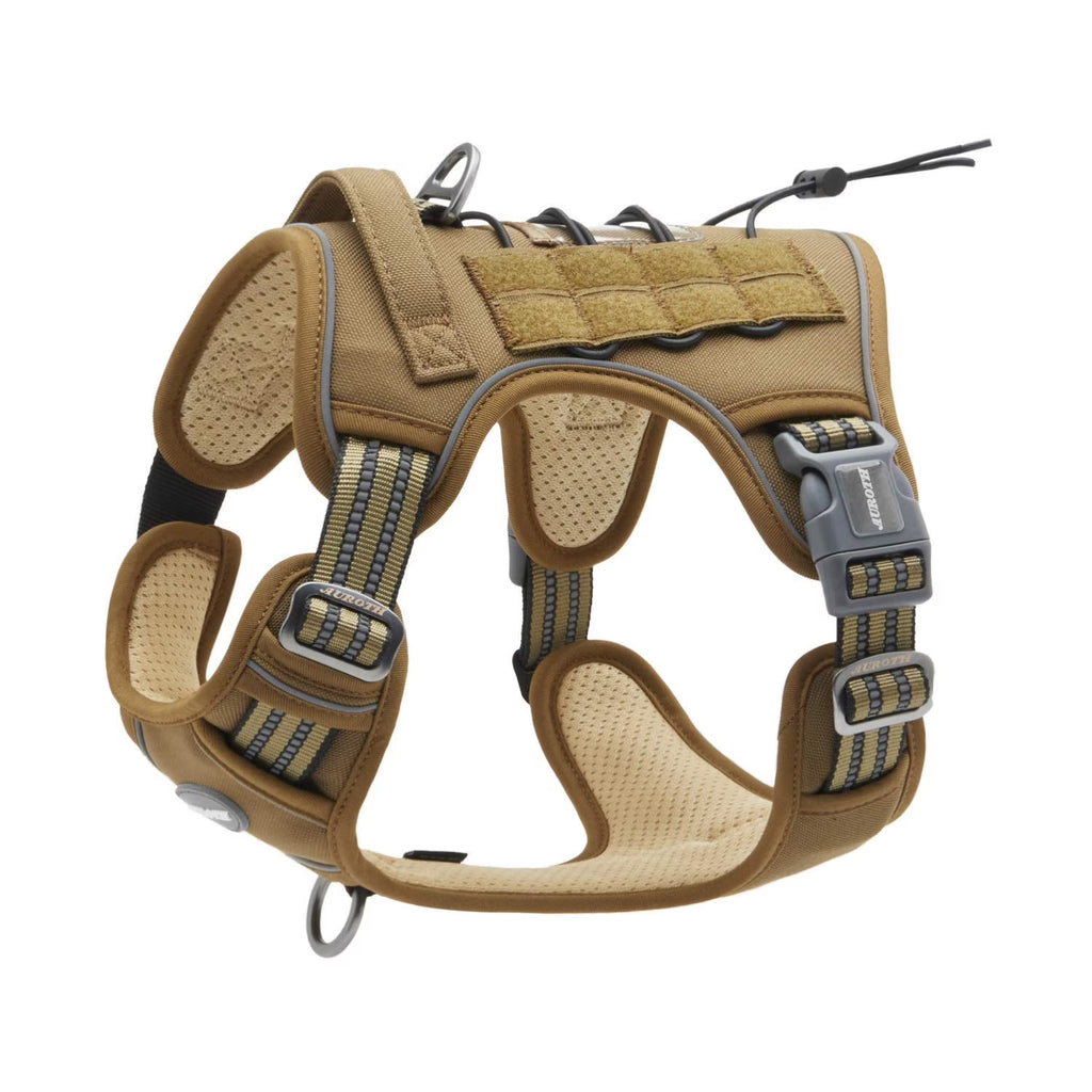 Army Yellow No Pull Dog Harness with Handle S1515